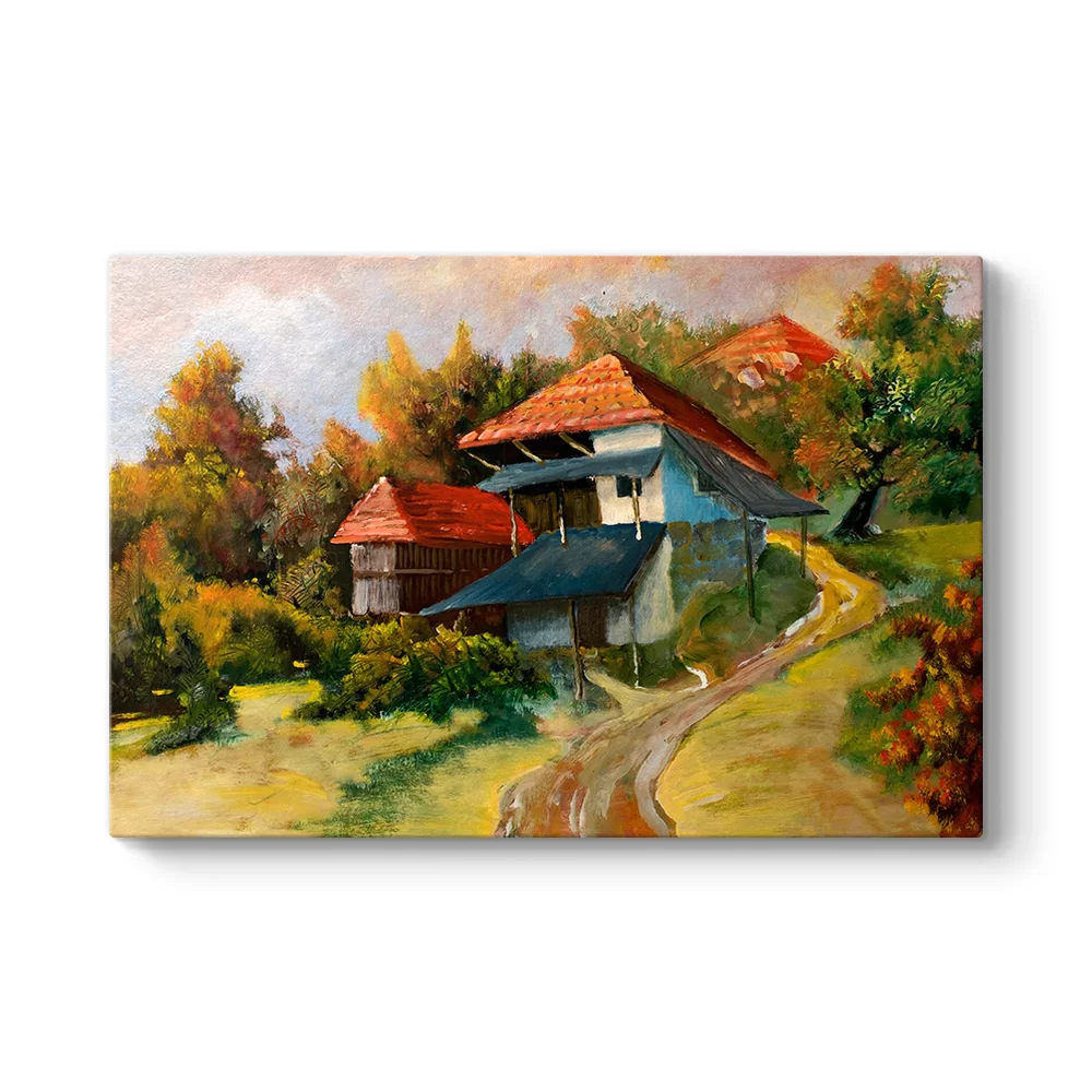 Çoban Ressam Manzara Tablosu - Model 1